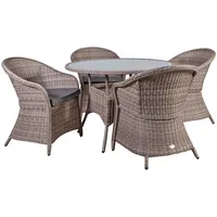 Dārza mēbeļu komplekts Siena galds, 4 krēsli  20568 4741243205680