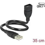 Delock Cable Usb 2.0 Type-A male Gt female Shapecable 0.35 m  83498 4043619834983
