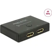 Delock Displayport 2 - 1 Switch bidirectional 4K 60 Hz  18750 4043619187508