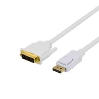 Deltaco Displayport to Dvi-D Single Link Monitor Cable, Full Hd in 60Hz, 1M, white, 20-Pin ha - 18  1-Pin / Dp-2011 201708010015 734000466541