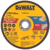 Dewalt Griešanas disks 76Mm Bonded Abrasive x 3Gb.  Dt20592-Qz 5054905300920