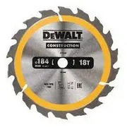 Dewalt Zāģripa 184X16Mm 18T  Dt1938-Qz 5035048095553