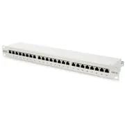 Patch panel 19 24 ports, Cat6, S / Ftp, 1U, cable support, black Complete  Dn-91624S-Ec 5907772595350 Nuasspp24000004