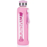 Drinking bottle Gymstick 600Ml pink glass  592Gy61143Pi 6430062513509 61143-Pi
