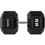 Dumbbell 60 kg Hms Hex-Pro  17-66-133 5907695518269 Wlononwcrdykg