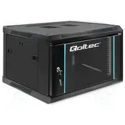Enclosure rack cabinet Standard 19 6U black Z 370Mm X 600Mm  Qoltec-54465 54465