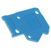 End plate H 15.7Mm blue Features assembling possibility 254  254-400