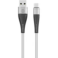 Forever Shark cable Usb - Usb-C 1,0 m 2A white Gsm045628  5900495776815