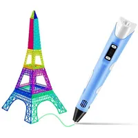 Fusion 3D printēšanas pildspalva dažādu figūru izgatavošanai no Pla  Abs materiāliem Ø 1.75Mm zila Fus3Dpenbl 4752243019399