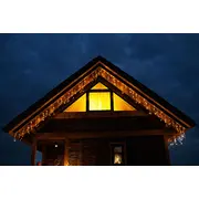 Gaismas aizkars 200 Led virtene, iekštelpu/āra lāsteku gaismiņas silti baltas  Cl0201 5907719412740