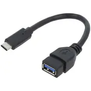 Gembird Otg Usb Type C Male - Female 0.2M Black 3.0  A-Otg-Cmaf3-01 8716309097550