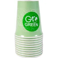 Glāzes ekoloģiskās Go Green 350Ml 10 gab./ 0,10Kg  1901129 4743115011290