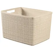 Groziņš Jute L 20L 36X28X23Cm krēmkrāsā  0801907885 3253921907003