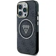 Guess Iml 4G Glitter and Triangle Logo Magsafe Case Aizsargapvalks priekš Apple iPhone 16 Pro Max  Guhmp16Xhg4Prtgk 3666339430092