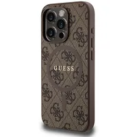 Guess Pu Leather 4G Colored Ring Magsafe Case for iPhone 15 Pro Max Brown  Guhmp15Xg4Gfrw 3666339226497