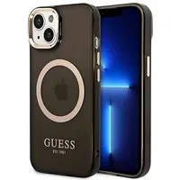 Guess Translucent Magsafe Compatible Case for iPhone 14 Plus Black  Guhmp14Mhtcmk 3666339069599
