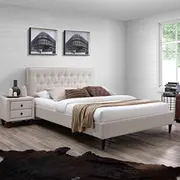 Gulta Emilia 160X200Cm, ar matraci Harmony Duo Season, bēša  K288014 4741617111869