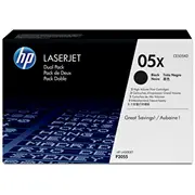 Hp 05X 2-Pack High Yield Black Original Laserjet Toner Cartridges  Ce505Xd 884962660058 Wlononwcrcr82
