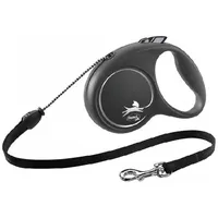 Inerces pavada suņiem  Trixie Flexi Black Design, cord leash, M 5 m, black 108870 4000498033401