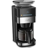 Jaunums Krups grind  brew kafijas automāts ar filtru un dzirnaviņām, 1.25L, melns Km832810 3045380018037
