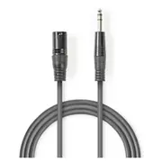 Kabelis Nedis Xlr M - 6.35Mm 3M  Coth15100Gy30 5412810295739