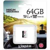 Kingston memory card 64Gb microSDXC Endurance cl. 10 Uhs-I 95 Mb s  Sdce/64Gb 0740617290226