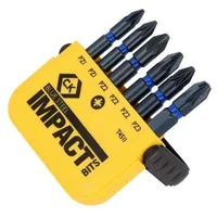 Kit screwdriver bits Pozidriv 50Mm Size Pz1,Pz2,Pz3 blister  Ck-4511 T4511