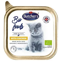 Konservēta barība kaķiem - Butchers Wac Bio chicken 185G  111930 5011792003884