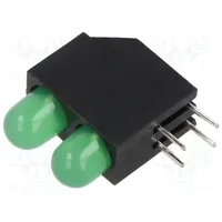 Led in housing yellow green 5Mm No.of diodes 2 30Ma 60  Osg8Hx5F64X-5F2A
