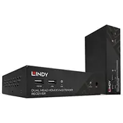 Lindy 100M Hdbaset Cat.6 Dual Head Hdmi, Usb, Ir Amp Rs-232 Kvm Extender  39374 4002888393744