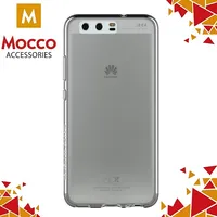 Mocco Ultra Back Case 0.3 mm Aizmugurējais Silikona Apvalks Priekš Huawei P8 Lite / P9 2017 Caurspīdīgs-Melns  Mc-Bc-Hw-P8L2017-B 4752168014790