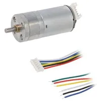 Motor Dc with encoder,with gearbox 6Vdc 2.7A Shaft D spring  Df-Fit0520 Fit0520