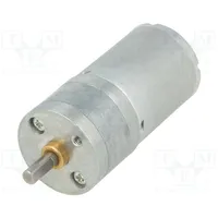 Motor Dc with gearbox Hp 6Vdc 6.5A Shaft D spring 460Rpm  Pololu-1572 20.41 Metal Gearmotor 25Dx50L Mm 6V