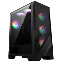 Msi Mag Forge 120A Airflow computer case Midi Tower Black, Transparent  6-306-7G23A21-809 4711377121576