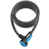 Neon Coil Cable Lock Melna / Zaļa  7290001283905