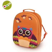 Oops Owl 3D Krāsaina mīksta bērnu mugursoma no 18M 24.5X31X11Cm Oranža 30007.12  8033576718248