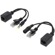 Passive Poe cable kit black  Qoltec-50579 50579