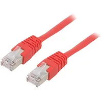 Patch cord F/Utp 5E stranded Cca Pvc red 2M 26Awg Cablexpert  Pp22-2M/R