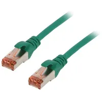 Patch cord S/Ftp 6 stranded Cu Lszh green 0.5M 27Awg  Dk-1644-005/G