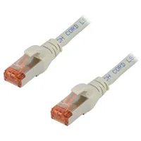 Patch cord S/Ftp 6 stranded Cu Lszh grey 0.5M 27Awg  Dk-1644-005