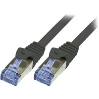 Patch cord S/Ftp 6A stranded Cu Lszh black 5M 26Awg  Cq3073S