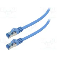 Patch cord S/Ftp 6A stranded Cca Lszh blue 0.25M 26Awg  Pcf6A-10Cc-0025-B