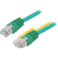 Patch cord U/Utp 5E stranded Cca Pvc yellow 5M 26Awg  Pp12-5M/Y