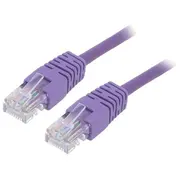 Patch cord U/Utp Cat 5E Rj45 plug,both sides stranded Cca  Pp12-0.25M/V