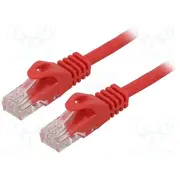 Patch cord U/Utp Cat 6 Rj45 plug,both sides stranded Cca  Pp6U-1.5M/R