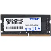 Operatyvinė atmintis Patriot Signature 16Gb Ddr4 3200Mhz So-Dimm  Psd416G320081S 814914027301 169973