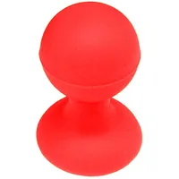 Phone holder with a round head - red  Silicone for mobile 9145576281697