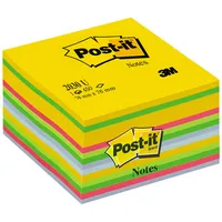 Piezīmju līmlapiņu kubs Post-It Ultra 76X76Mm, asorti krāsas, 450 lpp  100-02217 4046719274116