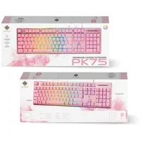 Pink Line membrānas tastatūra Rgb Keyboard Uk izkārtojums  202211031000 733304805731 Gam-021-Rgb-P-Uk