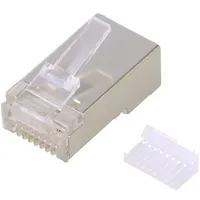 Plug Rj45 Pin 8 Cat 5E shielded Layout 8P8C for cable male  Log-Mp0004 Mp0004